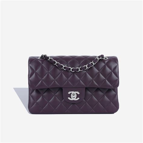 chanel aubergine mauve mini flap bag|chanel handbags for sale.